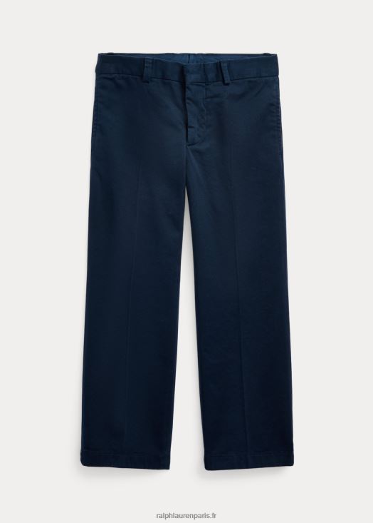 pantalon de costume chino stretch 46T60T5669 enfants Ralph Lauren bleu marine brillant