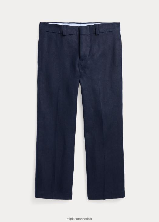 pantalon de costume en lin 46T60T5814 enfants Ralph Lauren bleu marine foncé