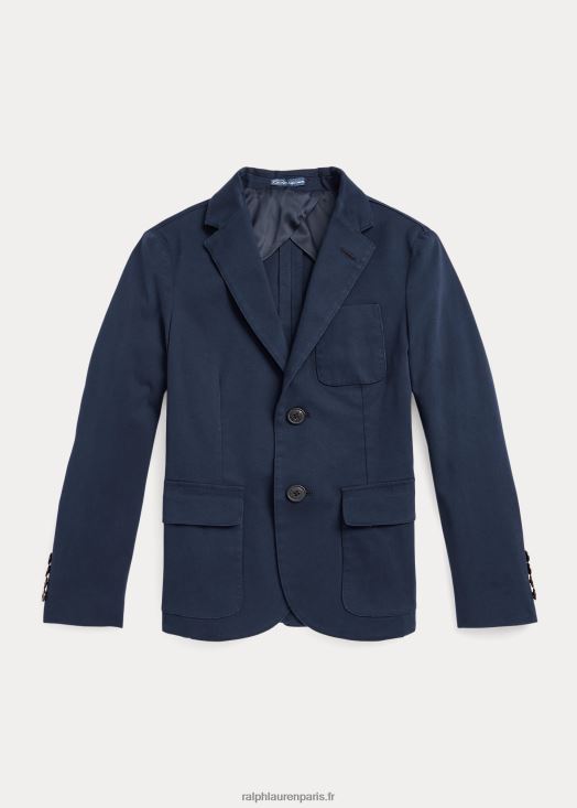 veste de costume chino stretch 46T60T6251 enfants Ralph Lauren bleu marine brillant