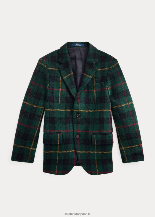 veste de costume polo en laine à carreaux 46T60T6269 enfants Ralph Lauren