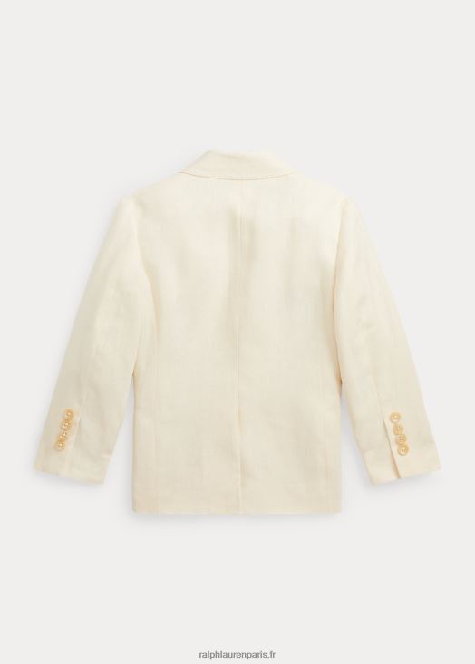 veste de costume polo en lin 46T60T5811 enfants Ralph Lauren crème légère