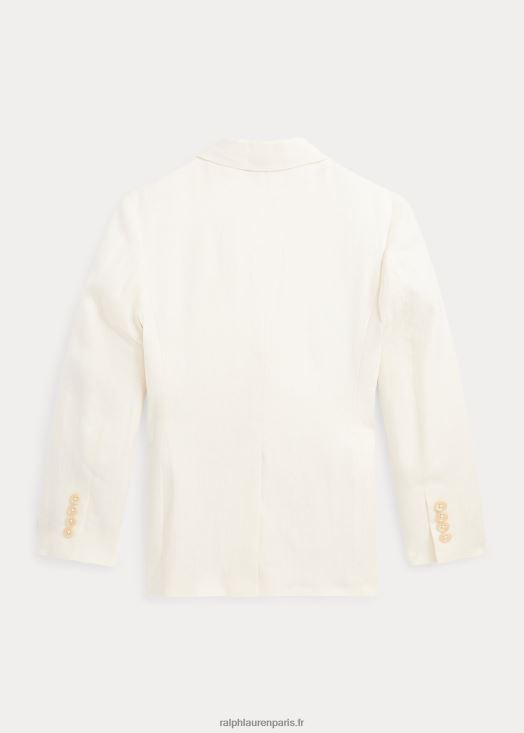 veste de costume polo en lin 46T60T9844 enfants Ralph Lauren crème légère