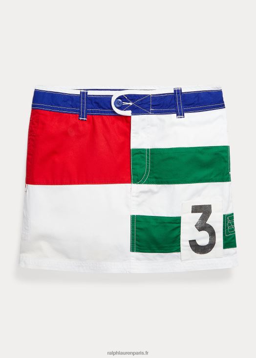 jupe en sergé de coton colour-block 46T60T7104 enfants Ralph Lauren multi
