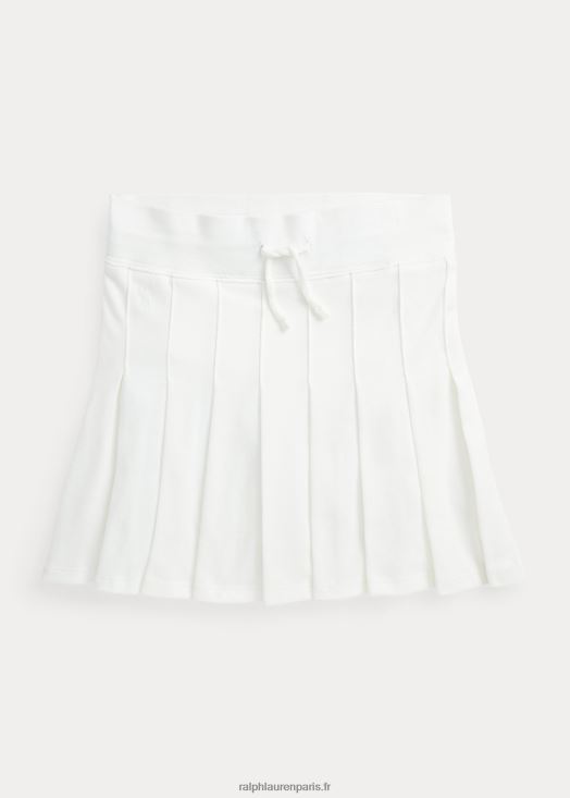 jupe-short plissée en résille 46T60T7065 enfants Ralph Lauren lavage de pont blanc