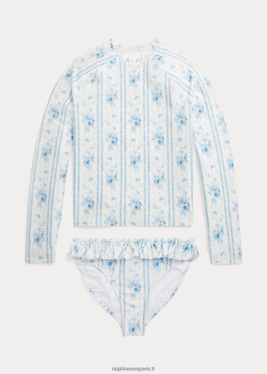 maillot de bain deux pièces à fleurs 46T60T7086 enfants Ralph Lauren aline floral