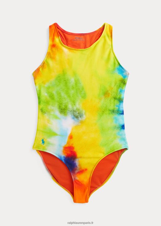 maillot de bain une pièce à imprimé tie-dye 46T60T7306 enfants Ralph Lauren colorant de cravate
