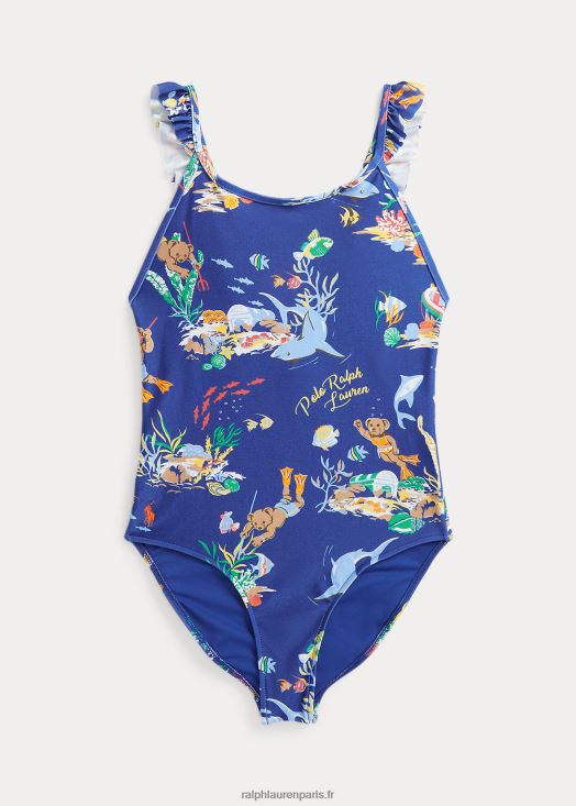 maillot de bain une pièce stretch polo bear 46T60T7110 enfants Ralph Lauren ligues ci-dessous