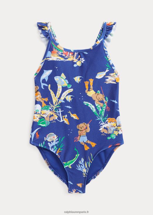 maillot de bain une pièce stretch polo bear 46T60T9943 enfants Ralph Lauren ligues ci-dessous