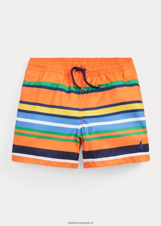 maillot de bain voyageur 46T60T5820 enfants Ralph Lauren bande de sommet orange