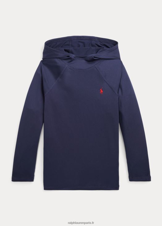 maillot de performance à capuche rash guard 46T60T5859 enfants Ralph Lauren marine raffinée