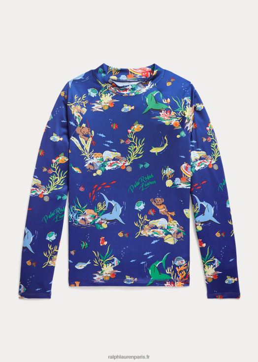 maillot polo bear performance rash guard 46T60T6138 enfants Ralph Lauren ligues ci-dessous
