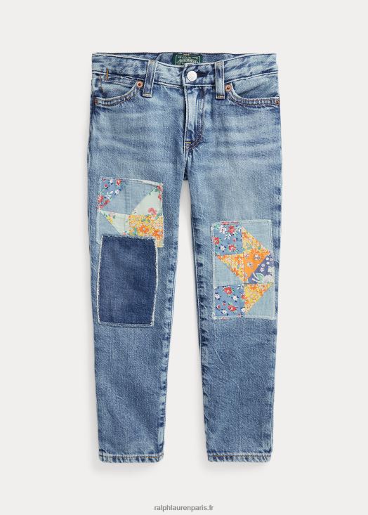 jean slim boyfriend astor patchwork 46T60T6879 enfants Ralph Lauren lavage molera