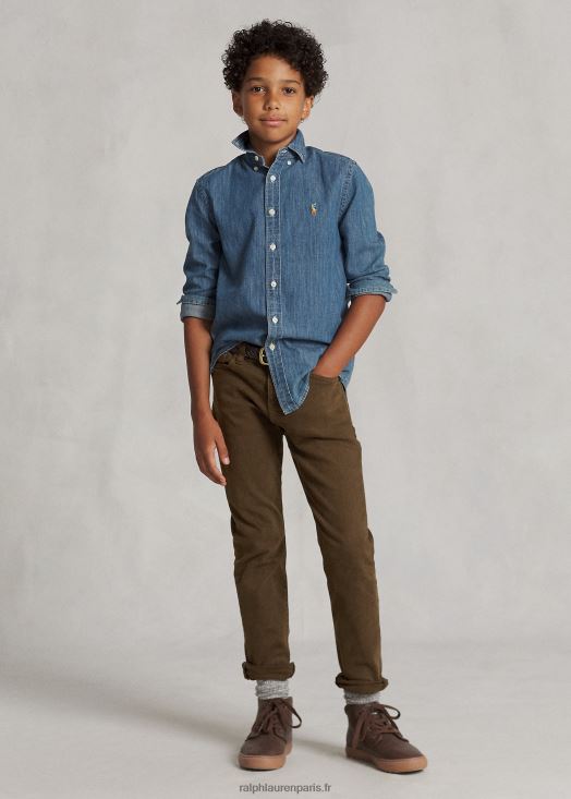 jean slim stretch sullivan 46T60T6693 enfants Ralph Lauren cohen loden foncé