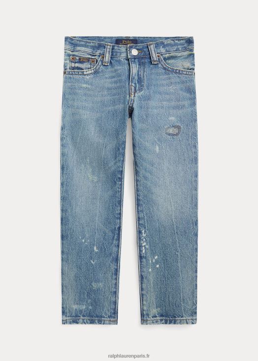 jean slim usé sullivan 46T60T6516 enfants Ralph Lauren lavage de jones