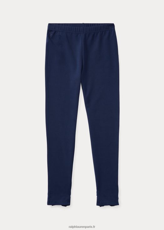 legging en jersey à nœud dans le dos 46T60T7644 enfants Ralph Lauren marine raffinée