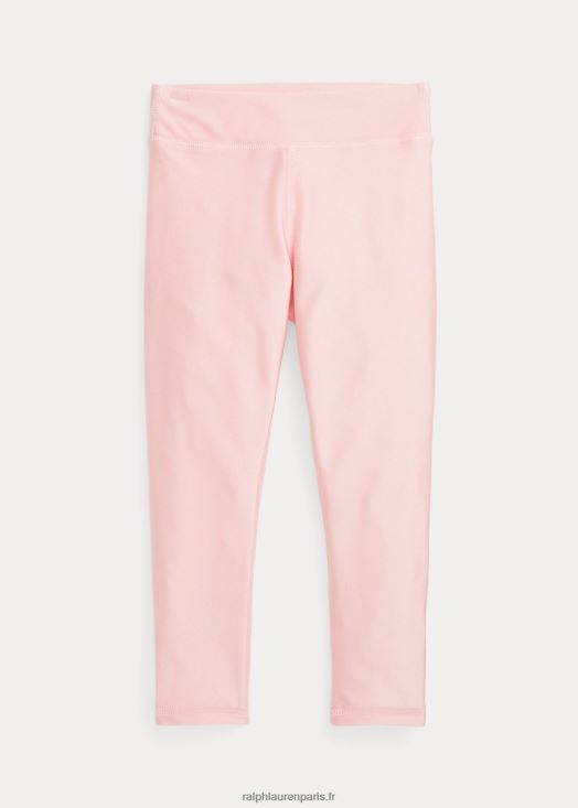 legging en stretch mélangé métallisé 46T60T7442 enfants Ralph Lauren sable rose