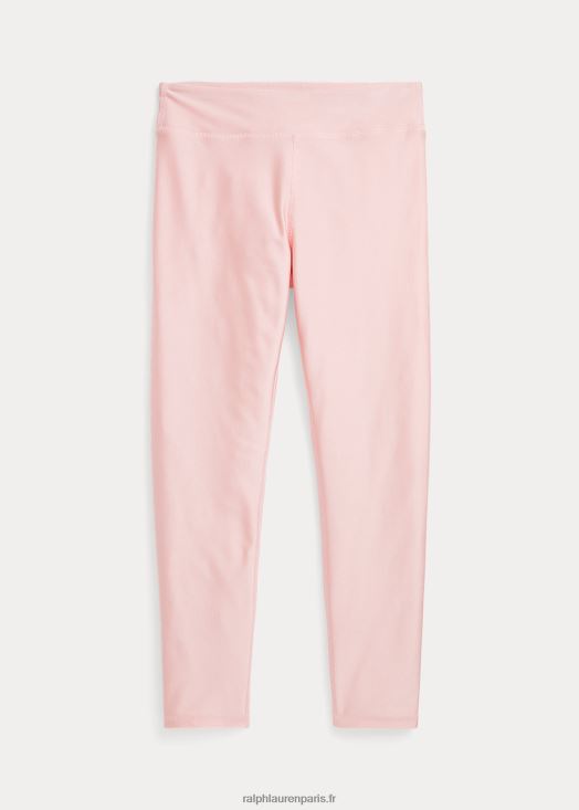 legging en stretch mélangé métallisé 46T60T7625 enfants Ralph Lauren sable rose