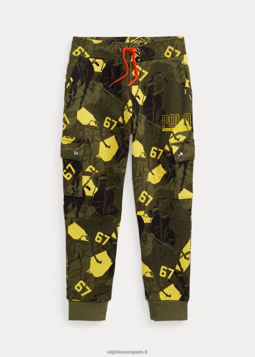 pantalon de jogging cargo à logo 46T60T9802 enfants Ralph Lauren camouflage sommet