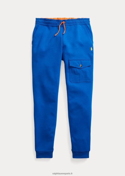 pantalon de jogging en maille double déperlante 46T60T9930 enfants Ralph Lauren étoile saphir/orange