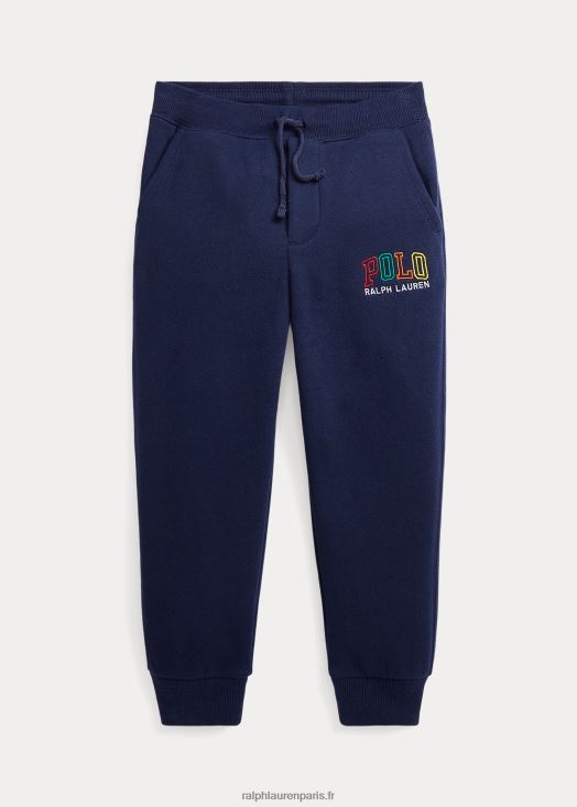 pantalon de jogging en molleton à logo 46T60T6451 enfants Ralph Lauren marine de croisière
