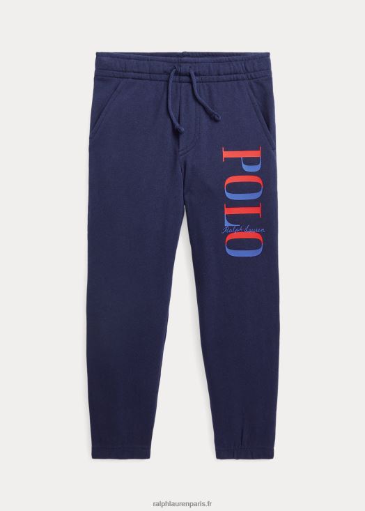 pantalon de jogging en molleton à logo 46T60T6466 enfants Ralph Lauren marine de newport