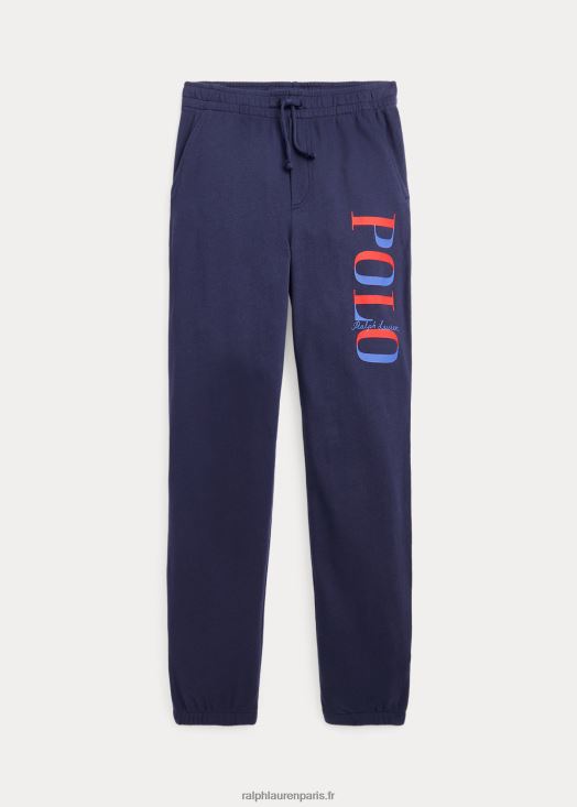 pantalon de jogging en molleton à logo 46T60T6609 enfants Ralph Lauren marine de newport