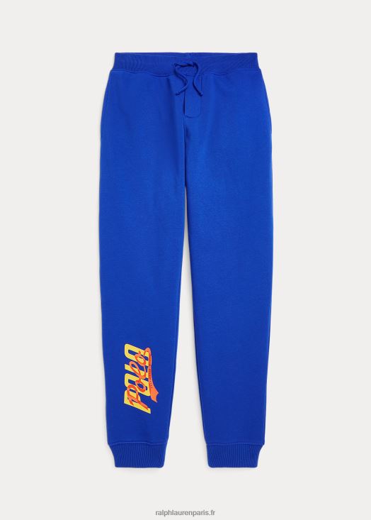 pantalon de jogging en molleton à logo 46T60T6665 enfants Ralph Lauren étoile saphir