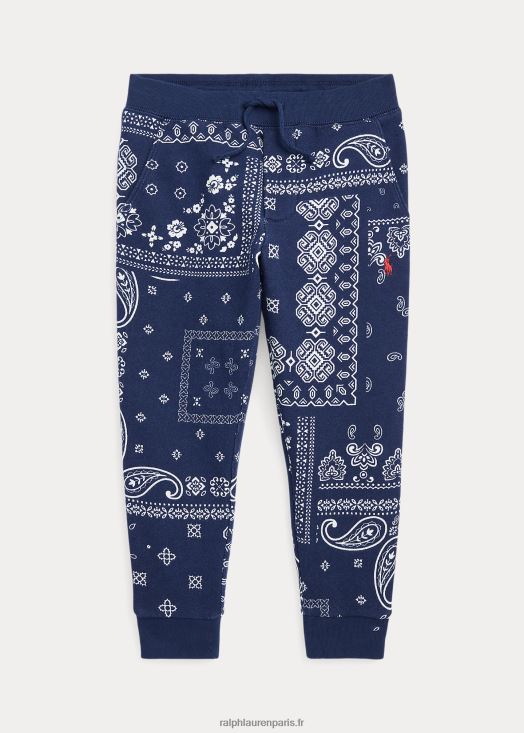 pantalon de jogging en polaire à imprimé bandana 46T60T9908 enfants Ralph Lauren imprimé bandana