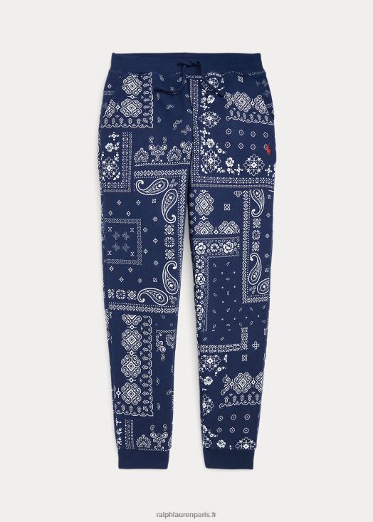pantalon de jogging en polaire à imprimé bandana 46T60T9933 enfants Ralph Lauren imprimé bandana