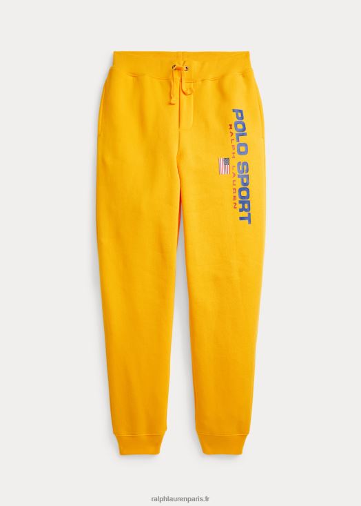 pantalon de jogging en polaire polo sport 46T60T6135 enfants Ralph Lauren tempête jaune