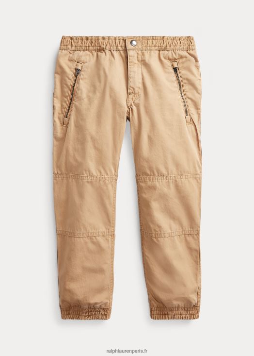 pantalon de jogging en popeline de coton 46T60T5921 enfants Ralph Lauren chameau