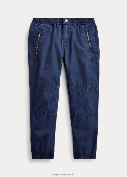 pantalon de jogging en popeline de coton 46T60T5922 enfants Ralph Lauren marine de newport
