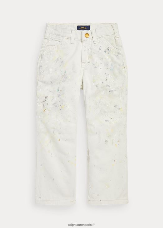 pantalon de peintre en sergé 46T60T6538 enfants Ralph Lauren lavage saxton
