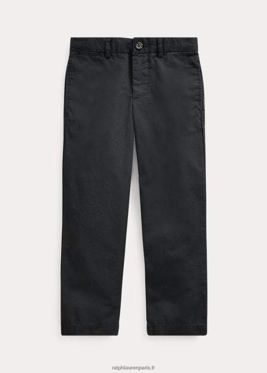 pantalon en sergé flex abrasif coupe droite 46T60T5763 enfants Ralph Lauren noir