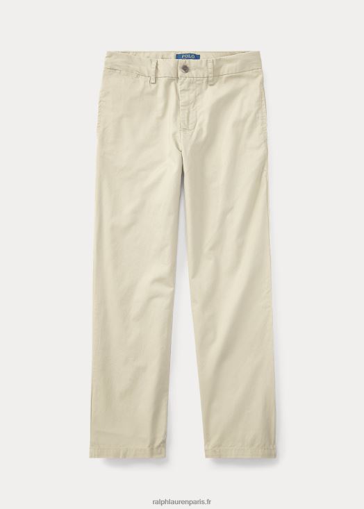 pantalon en sergé flex abrasif coupe droite 46T60T5980 enfants Ralph Lauren sable de base - Cliquez sur l'image pour la fermer