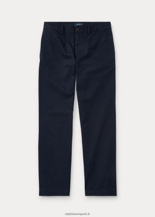 pantalon en sergé flex abrasif coupe droite 46T60T5982 enfants Ralph Lauren marine de newport