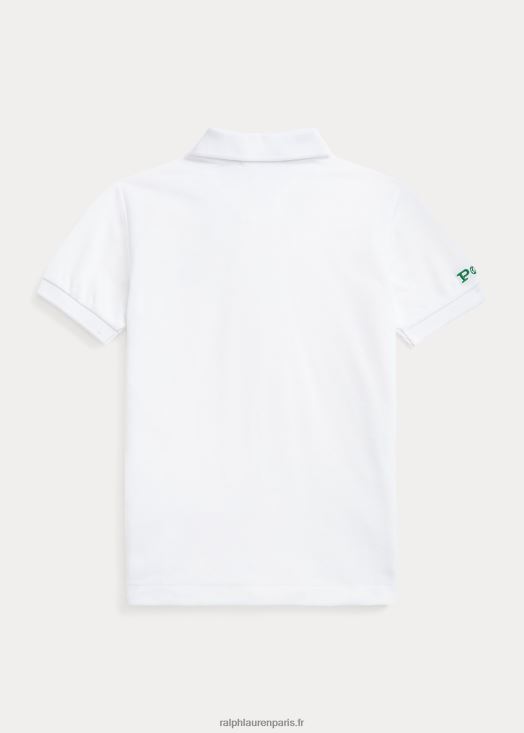 le polo de la terre 46T60T5848 enfants Ralph Lauren blanc