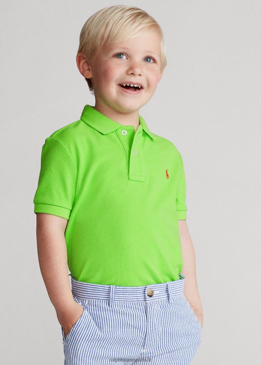 le polo iconique en maille 46T60T5681 enfants Ralph Lauren kiwi citron vert