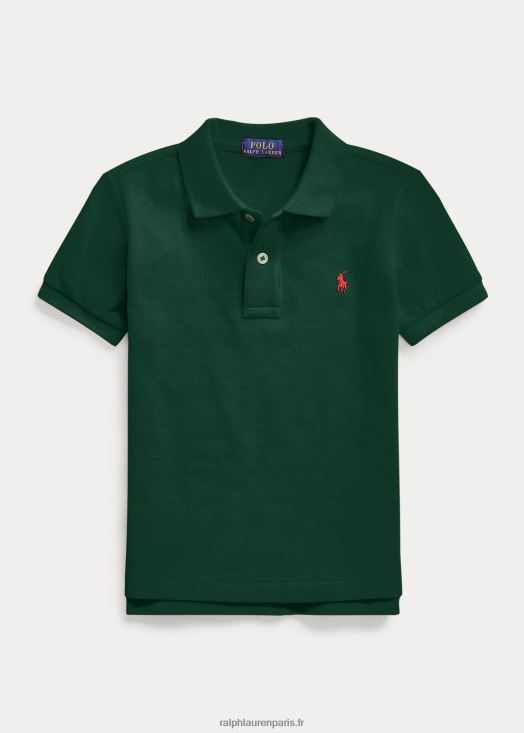 le polo iconique en maille 46T60T5683 enfants Ralph Lauren collège vert