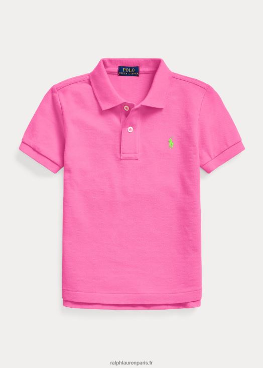 le polo iconique en maille 46T60T5686 enfants Ralph Lauren dalia rose