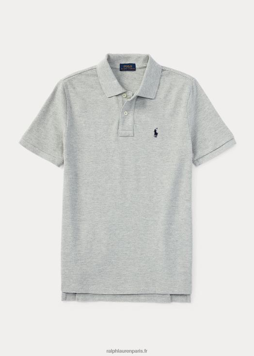 le polo iconique en maille 46T60T5691 enfants Ralph Lauren gris clair
