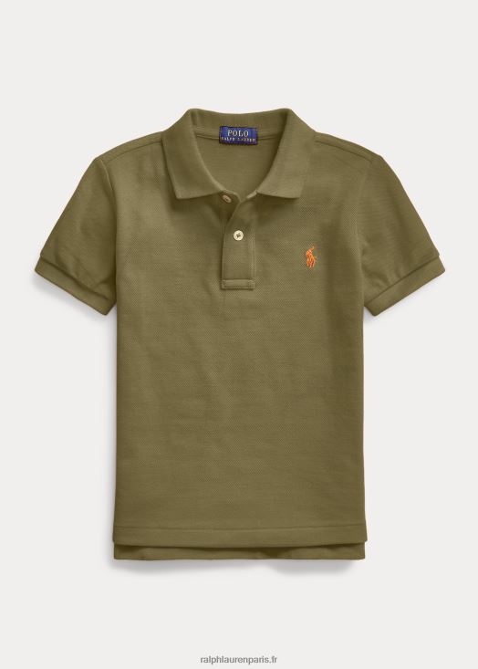 le polo iconique en maille 46T60T5695 enfants Ralph Lauren olivier à baldaquin