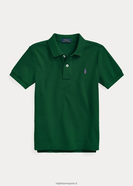 le polo iconique en maille 46T60T5696 enfants Ralph Lauren nouvelle forêt