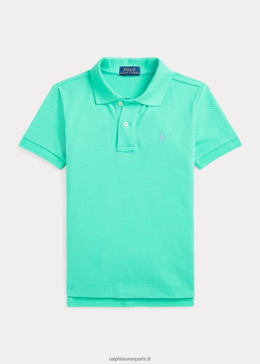 le polo iconique en maille 46T60T5697 enfants Ralph Lauren vert coucher de soleil