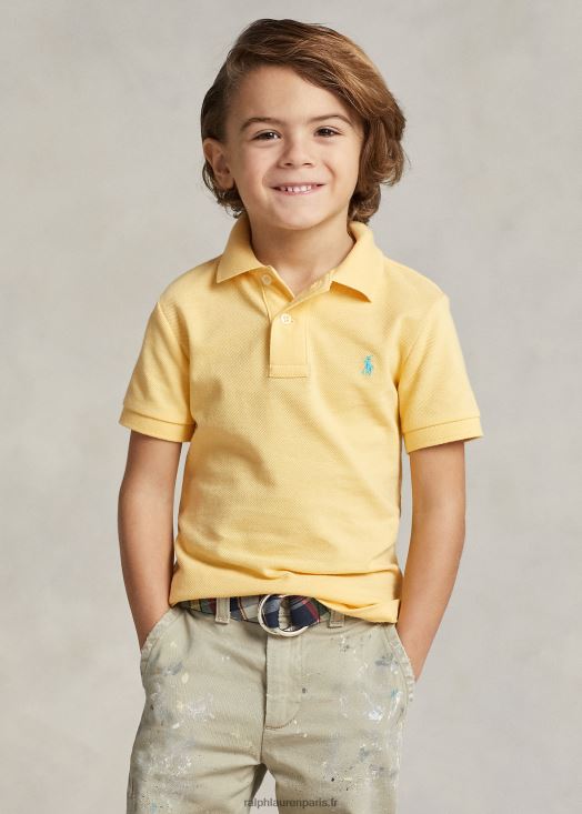 le polo iconique en maille 46T60T5699 enfants Ralph Lauren maïs jaune