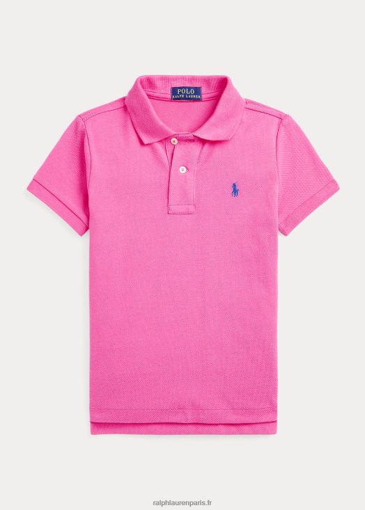 le polo iconique en maille 46T60T5703 enfants Ralph Lauren rose du désert