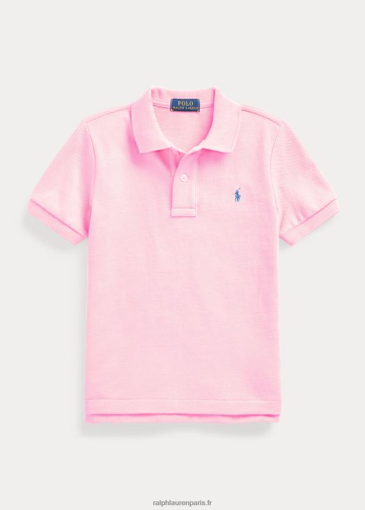 le polo iconique en maille 46T60T5704 enfants Ralph Lauren rose carmel