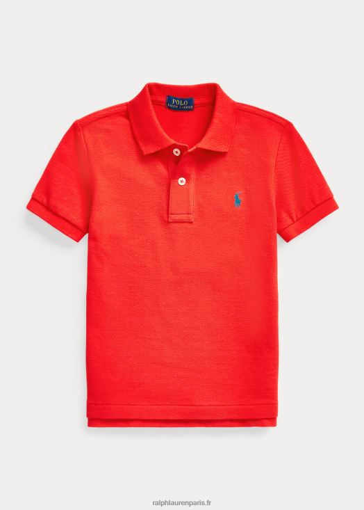 le polo iconique en maille 46T60T5705 enfants Ralph Lauren pétale de rose