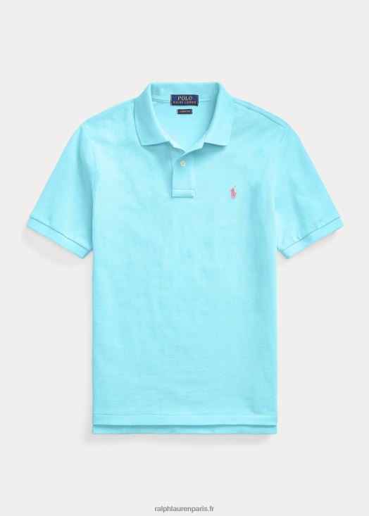 le polo iconique en maille 46T60T6023 enfants Ralph Lauren nova turquoise
