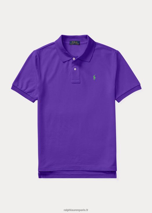 le polo iconique en maille 46T60T6040 enfants Ralph Lauren chalet violet
